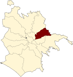 Roma Municipio IV locator map
